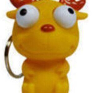 Cute Reindeer Key Chains * Animal Eye Poppers (Pack of 3)